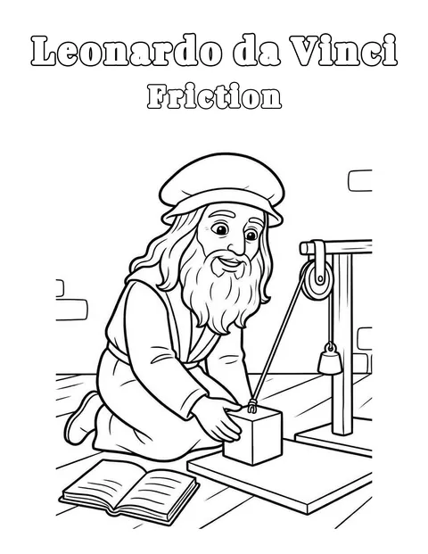 Coloring page preview: Friction: The Force That Slows Things Down
