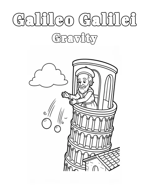 Coloring page preview: Gravity: The Force That Holds Everything Together